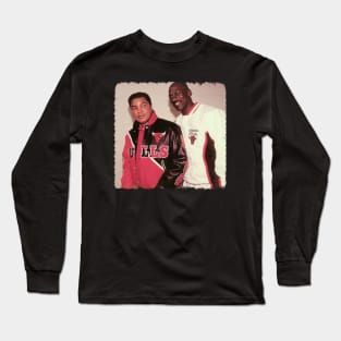 Muhammad Ali & Michael Jordan - Vintage Long Sleeve T-Shirt